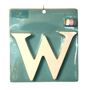 Tiddliwinks Wooden Hanging Wall Letter "W"